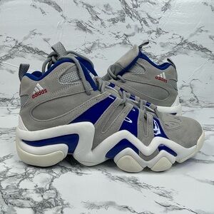 NEW adidas Crazy 8 Dodgers Grey Royal Blue Basketball Shoes Men's Size 9 IG3737